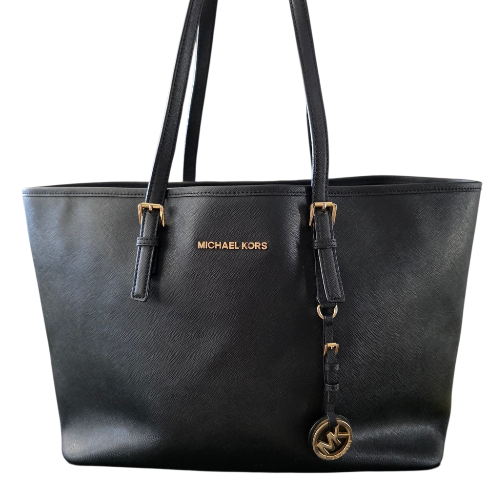#74 Michael Kors Black Tote Bag